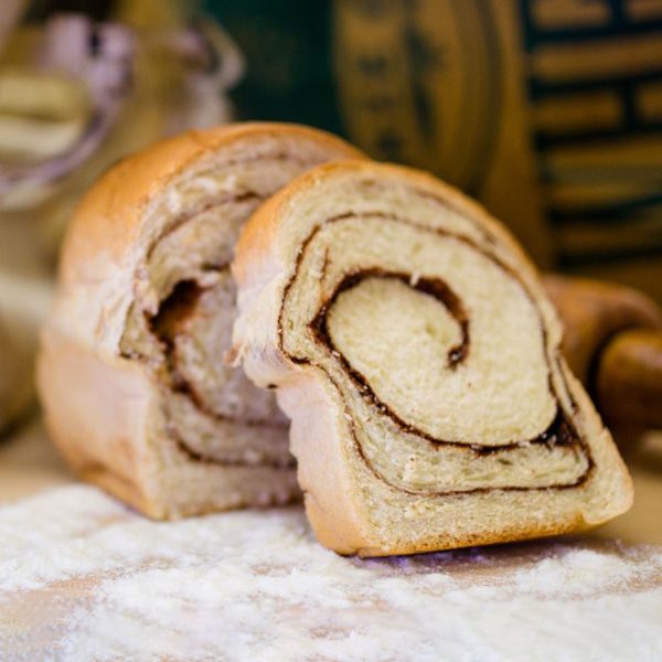 Cinnamon Swirl Bread Cut